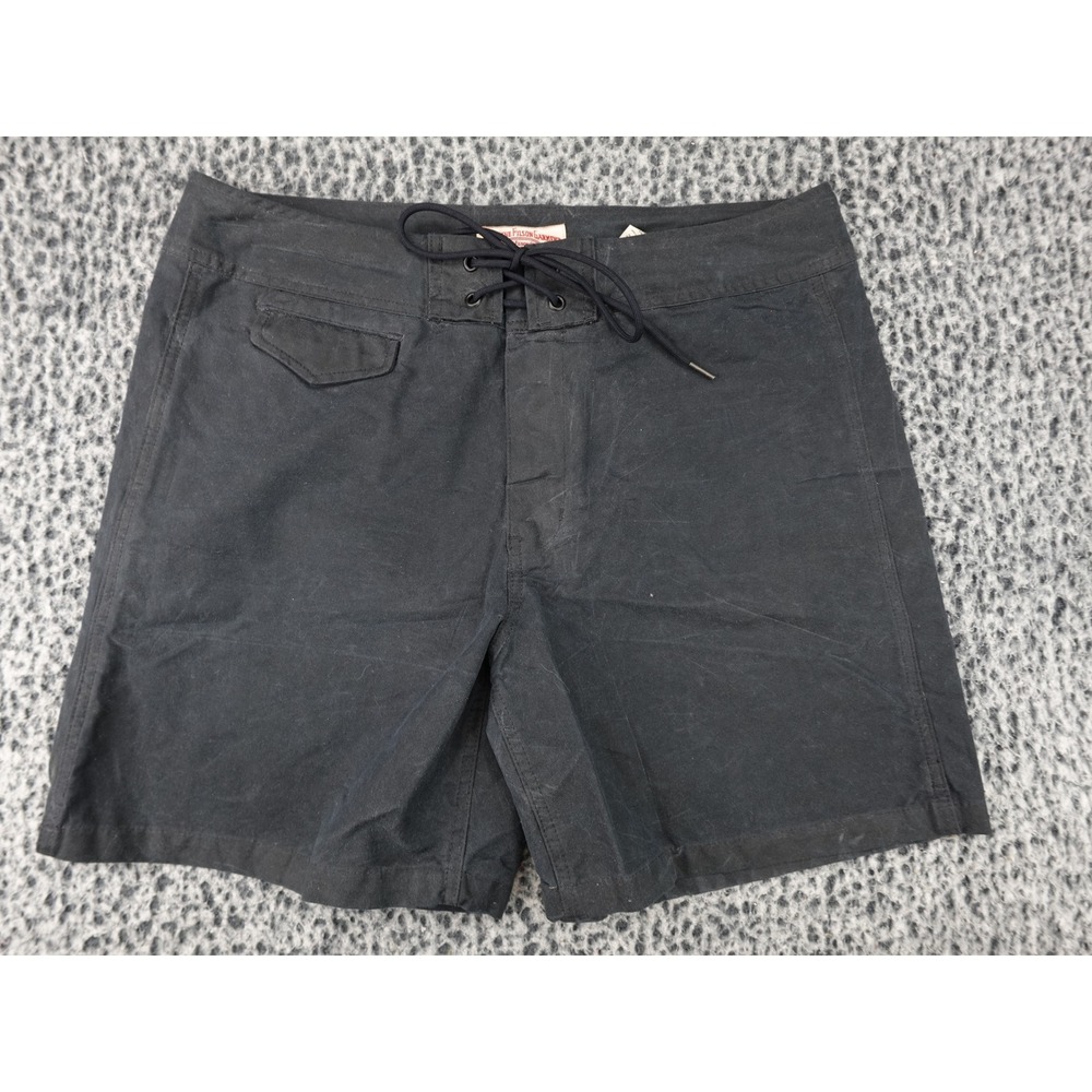 Filson Eagle Harbord Shorts Mens 32 Dark Navy Lace Up Utility Swim Trunks 11147